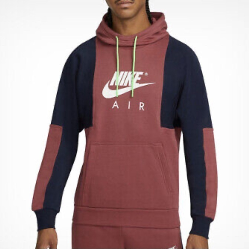 Nike Air Hoodie Mens Medium Pullover Get Over Your Fear of Heights Logo